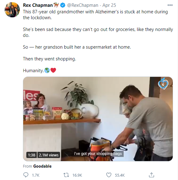 Twitter Post: Rex Chapman